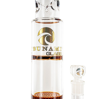 Triple Honeycomb Turbine-bong 18'' (Tsunami Glass)