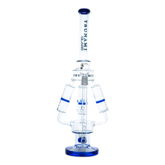 Bong med sprinkler-perk och fyrdubbel honeycomb 21'' (Tsunami Glass)