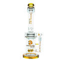 Button Dubbel honeycomb-perkolatorbong 16'' (Tsunami Glass)
