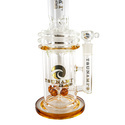 Button Dubbel honeycomb-perkolatorbong 16'' (Tsunami Glass)