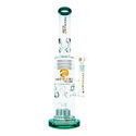 Barrel-duschhuvud Drum Honeycomb-bong 20'' (Tsunami Glass)