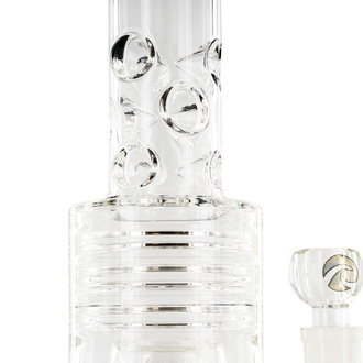 Barrel-duschhuvud Drum Honeycomb-bong 20'' (Tsunami Glass)