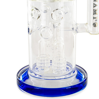 Barrel-duschhuvud Drum Honeycomb-bong 20'' (Tsunami Glass)