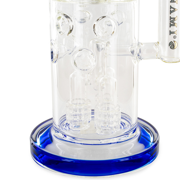Barrel-duschhuvud Drum Honeycomb-bong 20'' (Tsunami Glass)