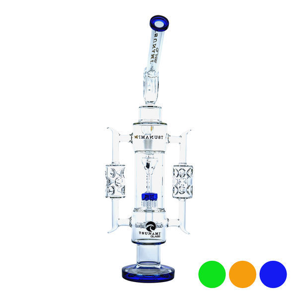 Recycler-bong med sprinkler-/duschmunstycke 20'' (Tsunami Glass)