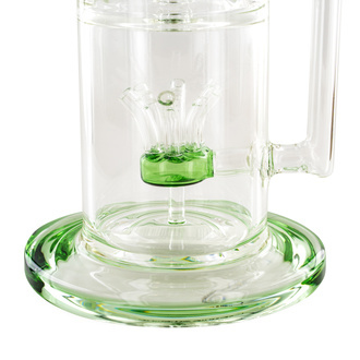Sprinkler Cube Perc-bong 14'' (Tsunami Glass)