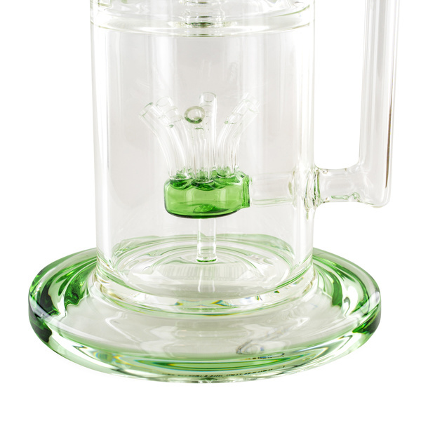 Sprinkler Cube Perc-bong 14'' (Tsunami Glass)