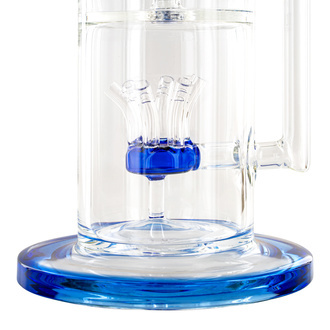 Sprinkler Cube Perc-bong 14'' (Tsunami Glass)