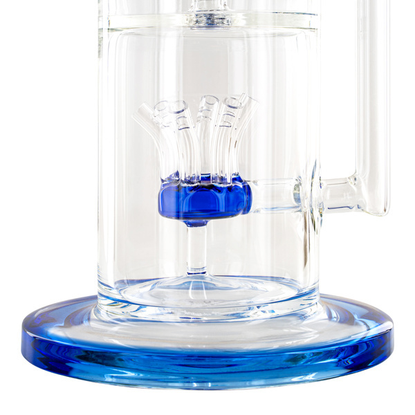 Sprinkler Cube Perc-bong 14'' (Tsunami Glass)
