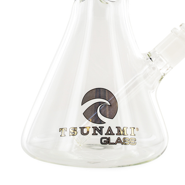 Bong med bägarglasfot och iskylare 15'' (Tsunami Glass)