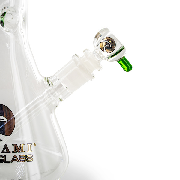 Bong med bägarglasfot och iskylare 15'' (Tsunami Glass)