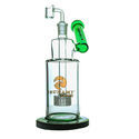 Dab rig med sidohals och showerhead-perkolator 10'' (Tsunami Glass)