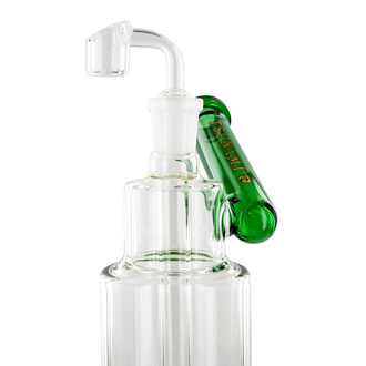 Dab rig med sidohals och showerhead-perkolator 10'' (Tsunami Glass)