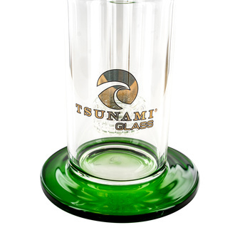 Dab rig med sidohals och showerhead-perkolator 10'' (Tsunami Glass)