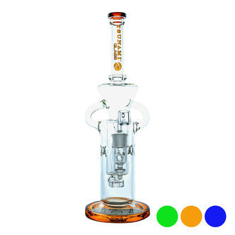 Dab rig Swiss Recycler med duschmunstycke 13'' (Tsunami Glass)