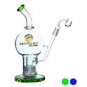 Dab rig med showerhead och glob 11'' (Tsunami Glass)