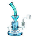 Dab rig med duschmunstycke och recycler 9 tum (Tsunami Glass)