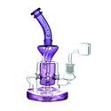Dab rig med duschmunstycke och recycler 9 tum (Tsunami Glass)