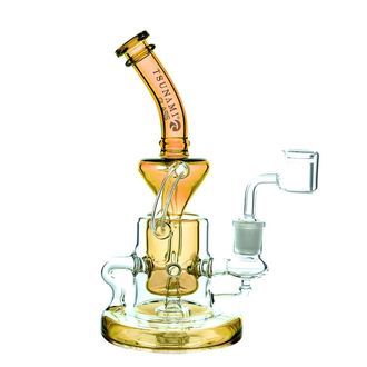 Dab rig med duschmunstycke och recycler 9 tum (Tsunami Glass)