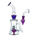 Dab rig med duschmunstycke och pyramid, 10" (Tsunami Glass)