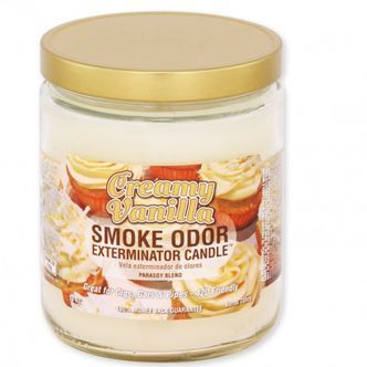 Doftljus med kr&auml;mig vanilj (Smoke Odor Exterminator) 13 oz