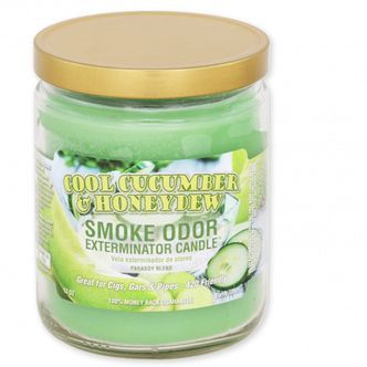 Doftljus med sval gurka och honungsmelon (Smoke Odor Exterminator) 13 oz