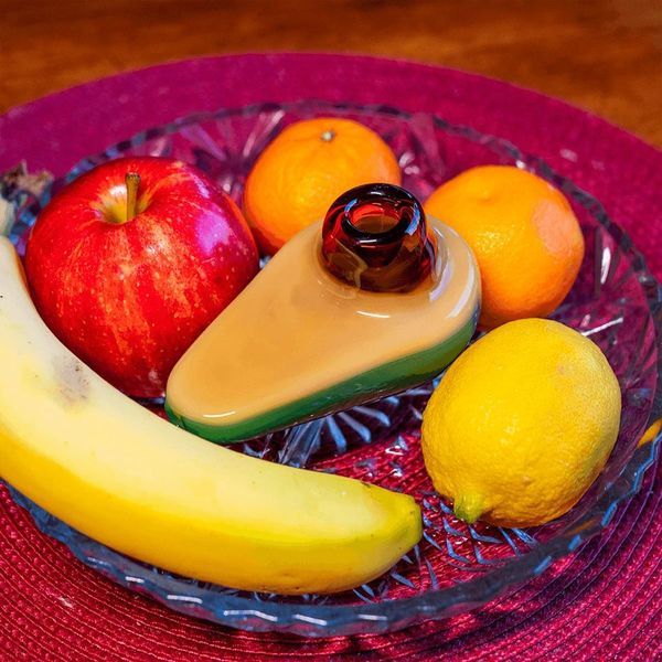 Glaspipa med avokado (Goody Glass)