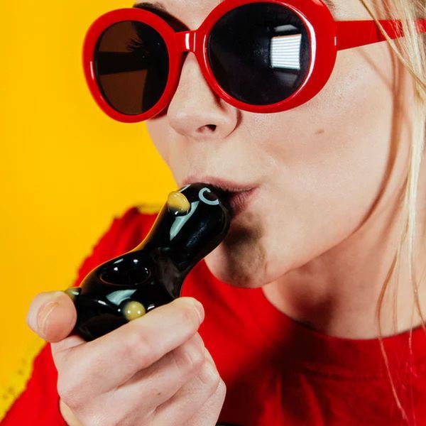 Pingvinformad handpipa (Goody Glass)