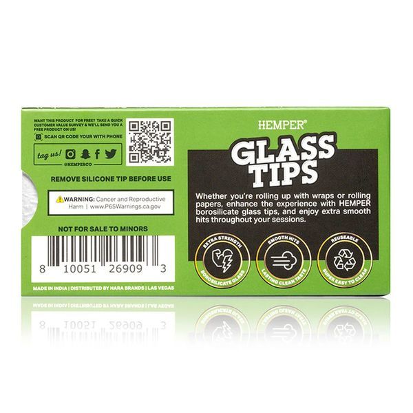 Filtertips i glas (Hemper)
