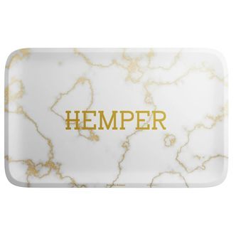 Lyxig rullbricka i vit marmor (Hemper)