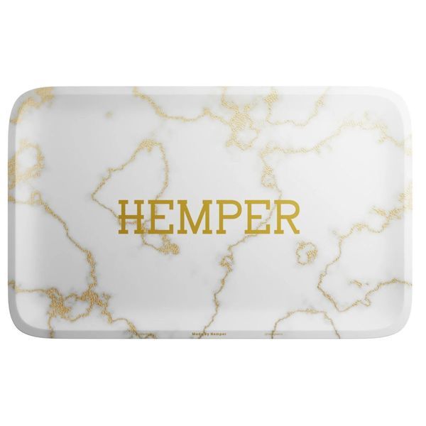 Lyxig rullbricka i vit marmor (Hemper)