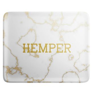 Lyxig rullbricka i vit marmor (Hemper)