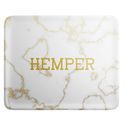 Lyxig rullbricka i vit marmor (Hemper)