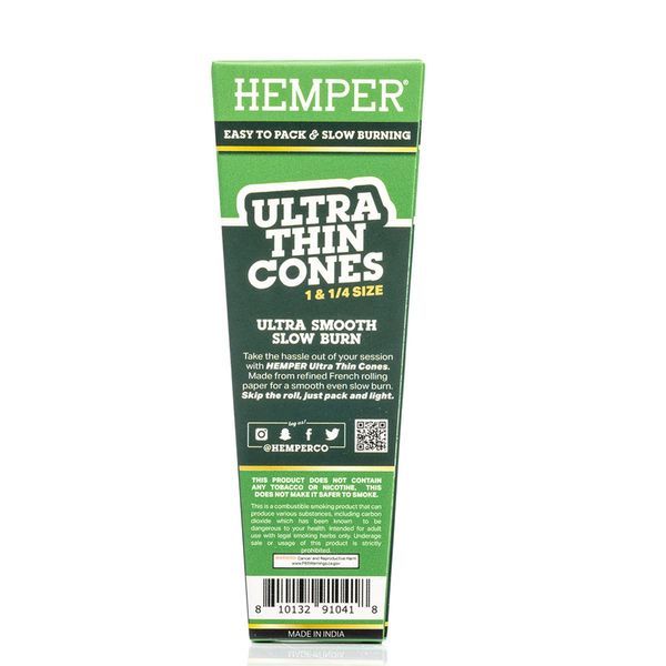 Hemper ultratunna vita 1¼-konor