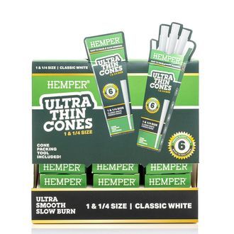 Hemper ultratunna vita 1¼-konor