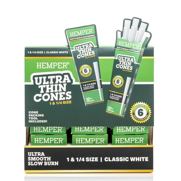Hemper ultratunna vita 1¼-konor