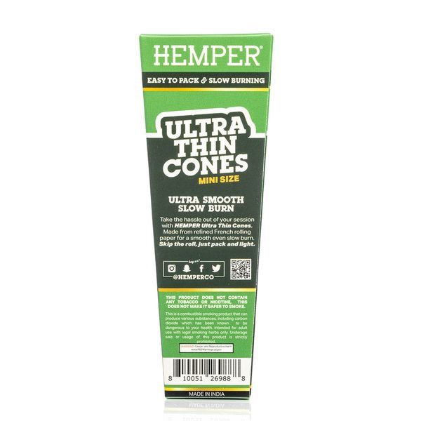 Hemper ultratunna bruna minikonor