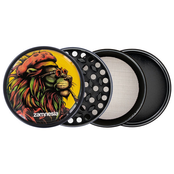 Blazing Beasts metallkvarnkollektion (Zamnesia) – 4-delad Ø50 mm