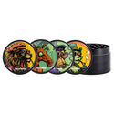 Blazing Beasts metallkvarnkollektion (Zamnesia) – 4-delad Ø50 mm