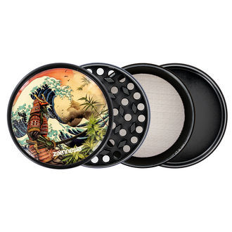 Rising Sun metallkvarnkollektion (Zamnesia) – 4-delad Ø50 mm