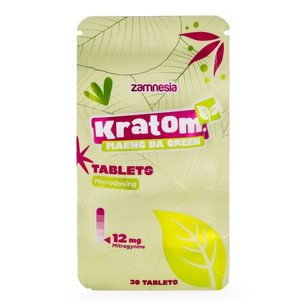 Mikrodoseringstabletter med kratom – Maeng Da Green (Zamnesia)