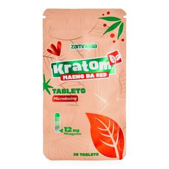 Kratom-mikrodoseringstabletter – Maeng Da Red (Zamnesia)