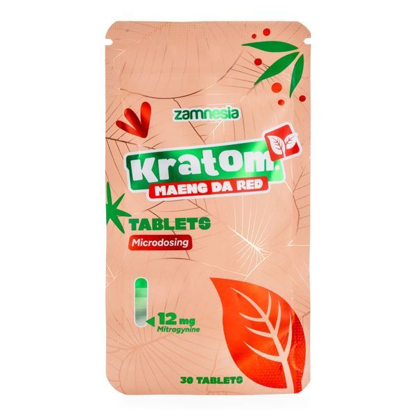 Kratom-mikrodoseringstabletter – Maeng Da Red (Zamnesia)