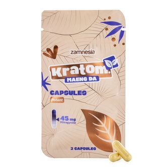Kratomkapslar &ndash; 45 mg extrakt (Zamnesia)