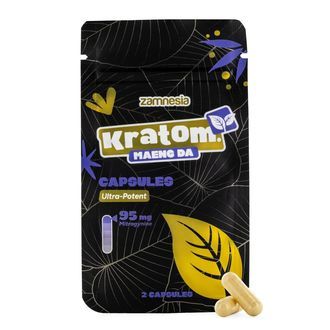 Kratomkapslar &ndash; 95 mg extrakt (Zamnesia)