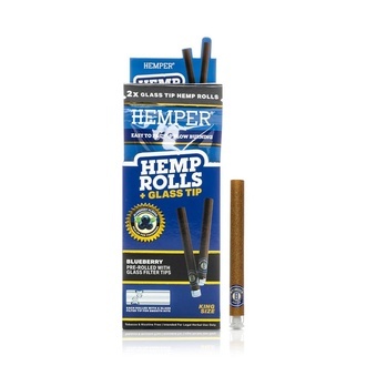 King Size-rullar + glastip 2-pack (Hemper)
