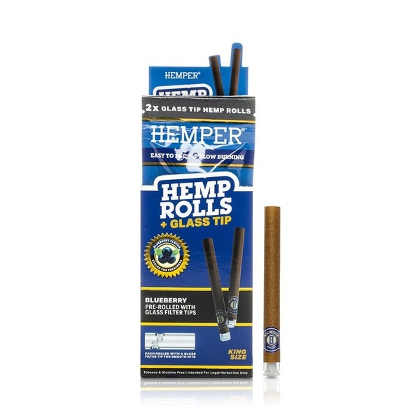 King Size-rullar + glastip 2-pack (Hemper)
