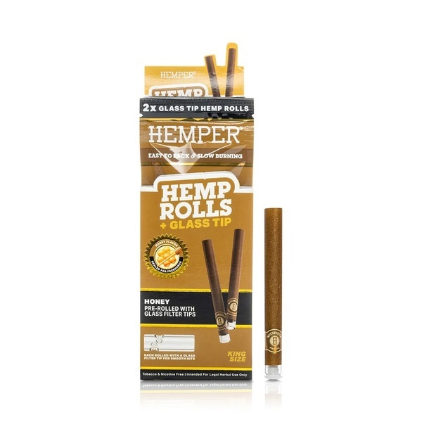 King Size-rullar + glastip 2-pack (Hemper)