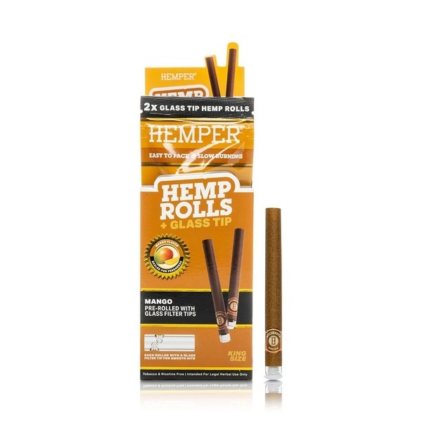 King Size-rullar + glastip 2-pack (Hemper)