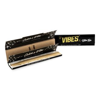 VIBES-rullpapper i box &ndash; King Size Slim med filtertips &ndash; ultratunt